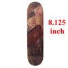 SK8ER Original Skateboard Deck 8.25" 8.125 Canadian Maple Wood Double Rocker Pro Skate Board Decks with griptape/sandpaper