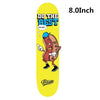 SK8ER Private Canadian Maple Skateboarding Decks 8" Double Rocker Skateboard Deck with 1pc free griptape