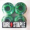 GIRL CHOCOLATE 4pcs/Set Pro Skateboard Wheels 50/52/54mm USA Hot Sale Double Rocker Wheel Ruedas Patines Plastic Rodas Skate