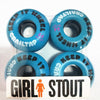 GIRL CHOCOLATE 4pcs/Set Pro Skateboard Wheels 50/52/54mm USA Hot Sale Double Rocker Wheel Ruedas Patines Plastic Rodas Skate