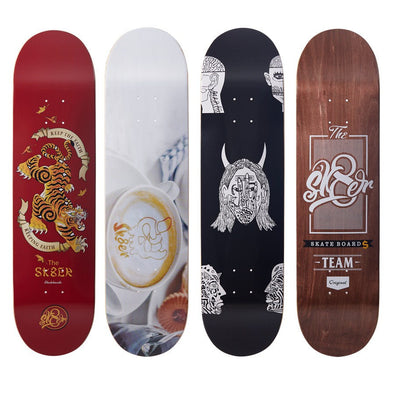 SK8ER Cnandian Maple Skateboard Decks 8" with 1pc free griptape Double Rocker Skateboard Deck Quality Skateboarding