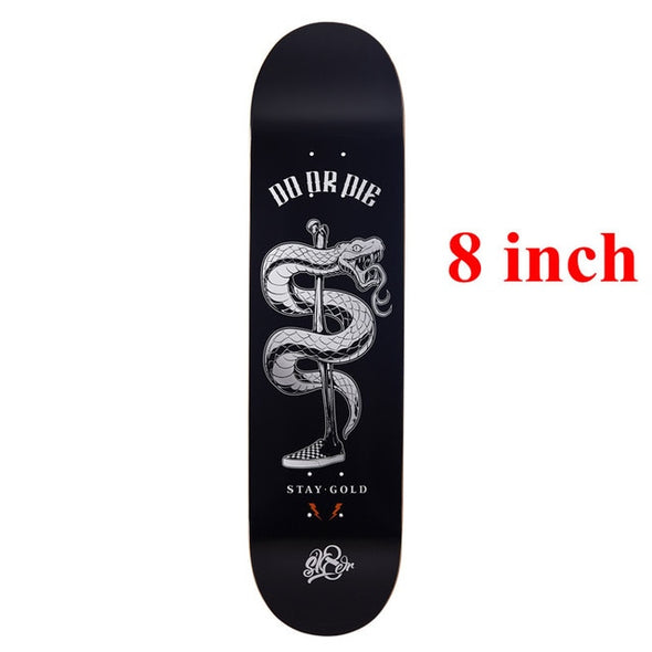 SK8ER Cnandian Maple Skateboard Decks 8" with 1pc free griptape Double Rocker Skateboard Deck Quality Skateboarding