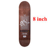 SK8ER Cnandian Maple Skateboard Decks 8" with 1pc free griptape Double Rocker Skateboard Deck Quality Skateboarding