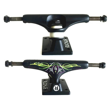 2PCS Ruckus Double Rocker Skateboard Trucks 5.0"/5.25" Aluminum designed Skate Trucks for 7.5-8.25" decks Skateboarding Bridges