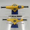 ROYAL Skateboard Trucks 5.25/5.0 aluminum Skate Trucks Bridge Spring Shock Absorption Skateboarding Accessories