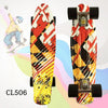 New 22" Cruiser Skateboard Mini Plastic Skate Board For Kids Retro Longboard Graphic Galaxy Starry Printed Skate Penny Board