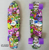 New 22" Cruiser Skateboard Mini Plastic Skate Board For Kids Retro Longboard Graphic Galaxy Starry Printed Skate Penny Board