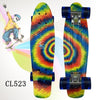 New 22" Cruiser Skateboard Mini Plastic Skate Board For Kids Retro Longboard Graphic Galaxy Starry Printed Skate Penny Board