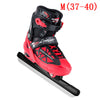 Professional Ice Skates Shoes For Adult Child Speed Racing Skating Shoes Short/Long Track Blade Knife Ice Hockey Shoes