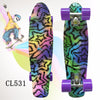 22 inch Mini Skateboard Cruiser Board 22" Retro Longboard Skate Long Board For Kids Child Small Skateboarding Peny Board