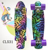 22 inch Mini Skateboard Cruiser Board 22" Retro Longboard Skate Long Board For Kids Child Small Skateboarding Peny Board