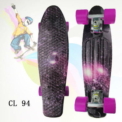 22 Inch complete Mini Curiser Penny board for Kids Child Mini Rocket board Graphic Galaxy Starry Printed Skateboard