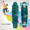 Completed Cruiser Mini Skateboard 22" Graphic Retro Skate Board Deck Fishboard Plastic Skateboard For kids Children