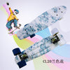 Completed Cruiser Mini Skateboard 22" Graphic Retro Skate Board Deck Fishboard Plastic Skateboard For kids Children