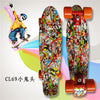 Completed Cruiser Mini Skateboard 22" Graphic Retro Skate Board Deck Fishboard Plastic Skateboard For kids Children