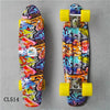 Completed Cruiser Mini Skateboard 22" Graphic Retro Skate Board Deck Fishboard Plastic Skateboard For kids Children