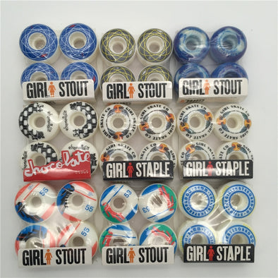 2017 Original USA GIRL 51&55&52mm hardness 101A PRO skate boarding wheel Rodas De Skate Girl Skateboard Wheels Sale PU Wheels