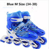 Flash Adjustable Inline Skates Shoes for Kids Children Roller Skating Shoes 8pcs Flashing Lighted PU Wheels Free Skating Patines