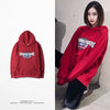 Red/Black Autumn Winter Hip Hop Hoodies Street Sweater Men Women Warm Loose Hoodies For Outdoor Sports Skateboarding