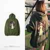 Green Sports Hoodies Men Women Warm Loose Skateboard Hoodies Sweatshirt Long Sleeve Hiphop Street Style For girls boys