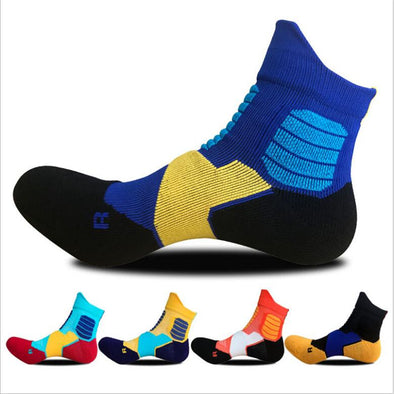 Quality 5 or 1Pairs basketball waist high socks with 5 design Selectable for basketball Shoes wear or football wearing