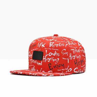 Skateboard cap Graffiti printing for Men and Women