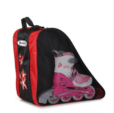 Mcro Quality Roller Skating Backpacks Kids Children Inline Skate Bag Thick Sports Shoulder Bags Portable blue/red/pink