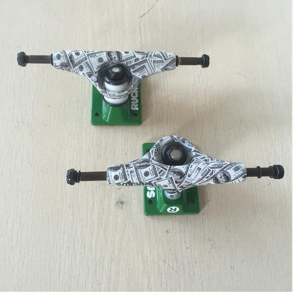 2Pcs Quality 4.75"LOW Rocus Skate board Truck for 7-7.5inch skateboard decks designed with USD AND MOKEY in best price