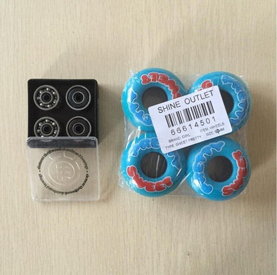 ELEMENT Thriftwood  ABEC-3 skateboard bearing with Multi Brand 51-54MM 100a &101a Skate Wheels for street skateboarding