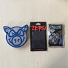 PIG skateboarding parts and bearing ABEC-3 and black ops with Element ZERO Royal riser pad and Diamond or Girl 1" Hardware