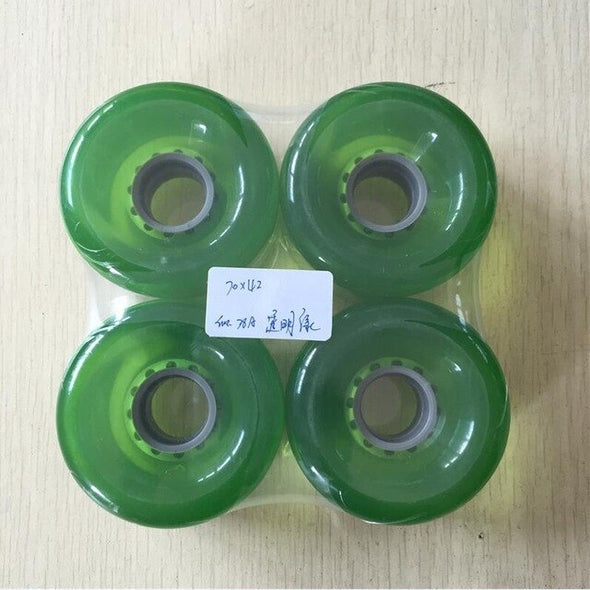 70-83MM Blank longboard wheels 4pcs/Set Multi Size Skateboard Wheels LONGBOARD STREET WHEELS SOFT WHEELS FOR SPEED CUIRSER