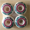 51mm-55mm Free Shipping brand mix Skateboard Wheels  PU Skate Wheels  White  multi size 101A  2 Wheels SKateboard Rodas De Skate