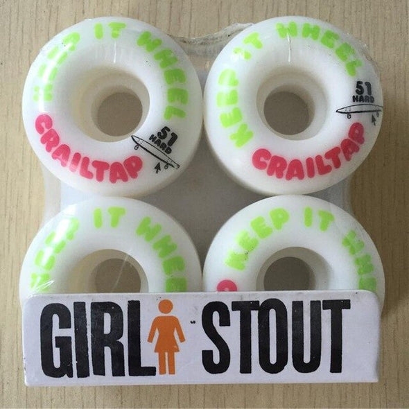 50-54mm USA Brand 101A Girl skateboarding wheels 4pcs/Set High-Density Skateboards Wheel PU GIRL STOUT Skates Board Wheels