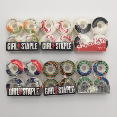 New Original USA girl Skateboard Wheels 50&52mm&54mm  for pro skateboard deck and skaters with good quality  Skate wheels