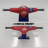 New arrived Silver Black Blue USA ROYAL Aluminum Alloy Pro Skateboard Trucks 5.0" Trucks de Skate Skateboarding Parts