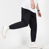 Black /Gray Comfortable Skateboard Pants Elastic Loose Joggers Pants Running Tennis Sports Trousers for Men Skateboarding