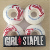 GIRL Chocolate Skateboard Wheels 4PCS 52/53/54mm For Double Rocker Skate board Trucks Wheels Ruedas Patines Rodas Skate