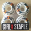 GIRL Chocolate Skateboard Wheels 4PCS 52/53/54mm For Double Rocker Skate board Trucks Wheels Ruedas Patines Rodas Skate