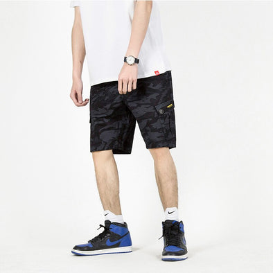 SK8ER Summer Thin Skateboard Shorts Men Sports Shorts Street Knee Length Elastic Loose Shorts for Skateboard Longboard