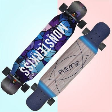 Adults Skate Longboard Deck 107CM Highway Dance Board Skateboard Downhill Freestyle Road Brush Street Dancing Longboard