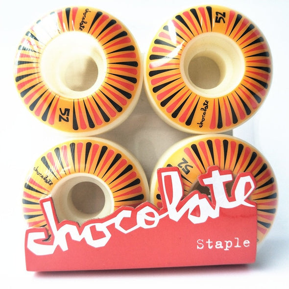 GIRL CHOCOLATE 4pcs/Set Pro Skateboard Wheels 50/52/54mm USA Hot Sale Double Rocker Wheel Ruedas Patines Plastic Rodas Skate