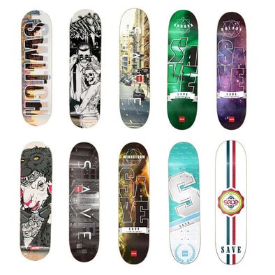 New SAVE Skateboard Decks 8" Canadian Maple Shape Skateboarding Deck Skate Patines street Skate Board