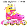 Professional Soft Roller Skates For Kids Rollerblade Inline Skates Shoes Flashing 4 Wheels Outdoor Fingure Skating Shoes Patins