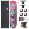 SK8ER Complete Canadian Skateboard Deck 8/8.125/8.25 inch Skate Board Wheels & Trucks & Bearings Double Rocker Skateboard Parts