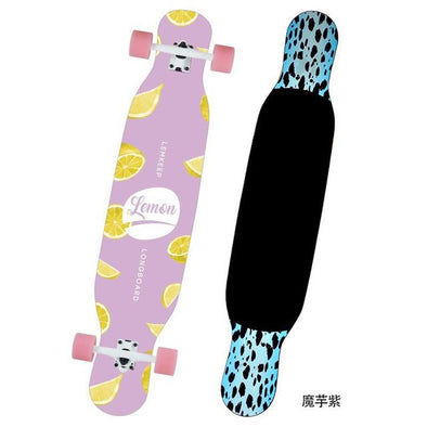 Free Shipping 4 Wheels Professional Dancing Longboard Deck For Women Girls Downhill Freestyle Street Skate Longboard Skateboard