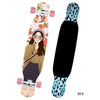 Free Shipping 4 Wheels Professional Dancing Longboard Deck For Women Girls Downhill Freestyle Street Skate Longboard Skateboard