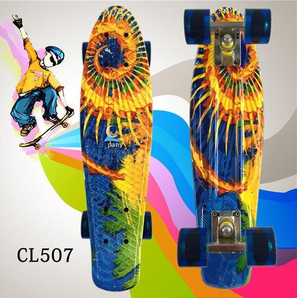 New 22 Inch Good Quality Street board Fish board Or banana board for skater  to Enjoy the skateboarding With Mini rocket board