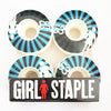 GIRL CHOCOLATE 4pcs/Set Pro Skateboard Wheels 50/52/54mm USA Hot Sale Double Rocker Wheel Ruedas Patines Plastic Rodas Skate